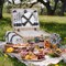 Picnic Basket for 4 Persons Willow Weaving Picnic Set with Cooler Insulation Bag and Waterproof Picnic mat Picnic Baskets for Camping,Wedding,Summer Beach, Outdoor,Birthday Gifts